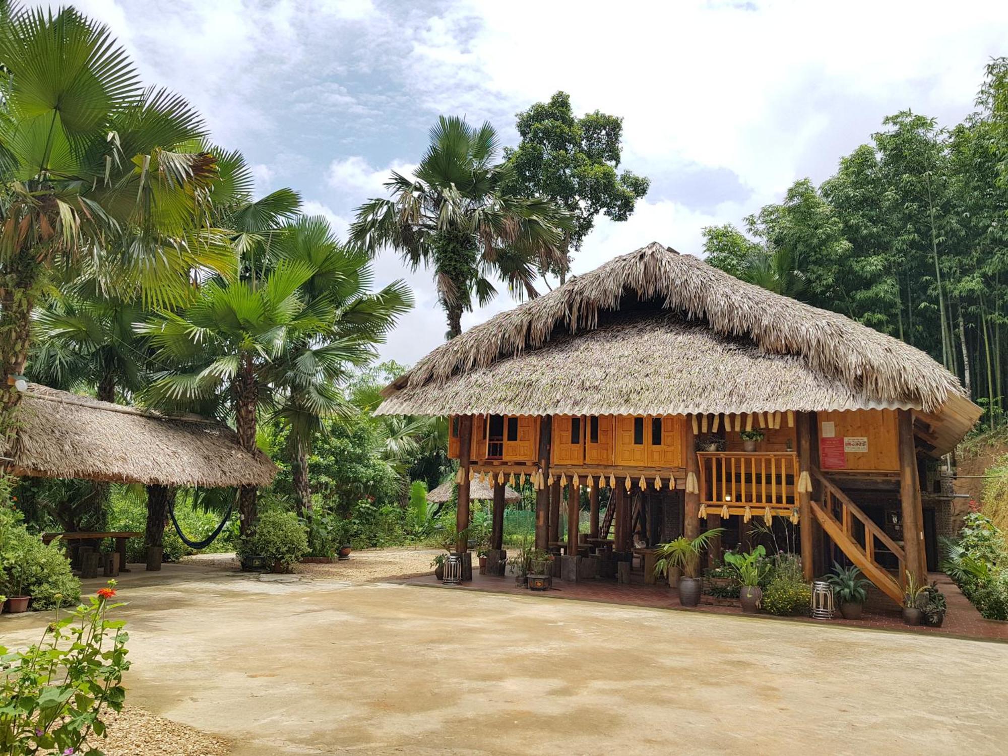 Vu Linh Palm House Homestay - Bungalow Yen Bai 外观 照片