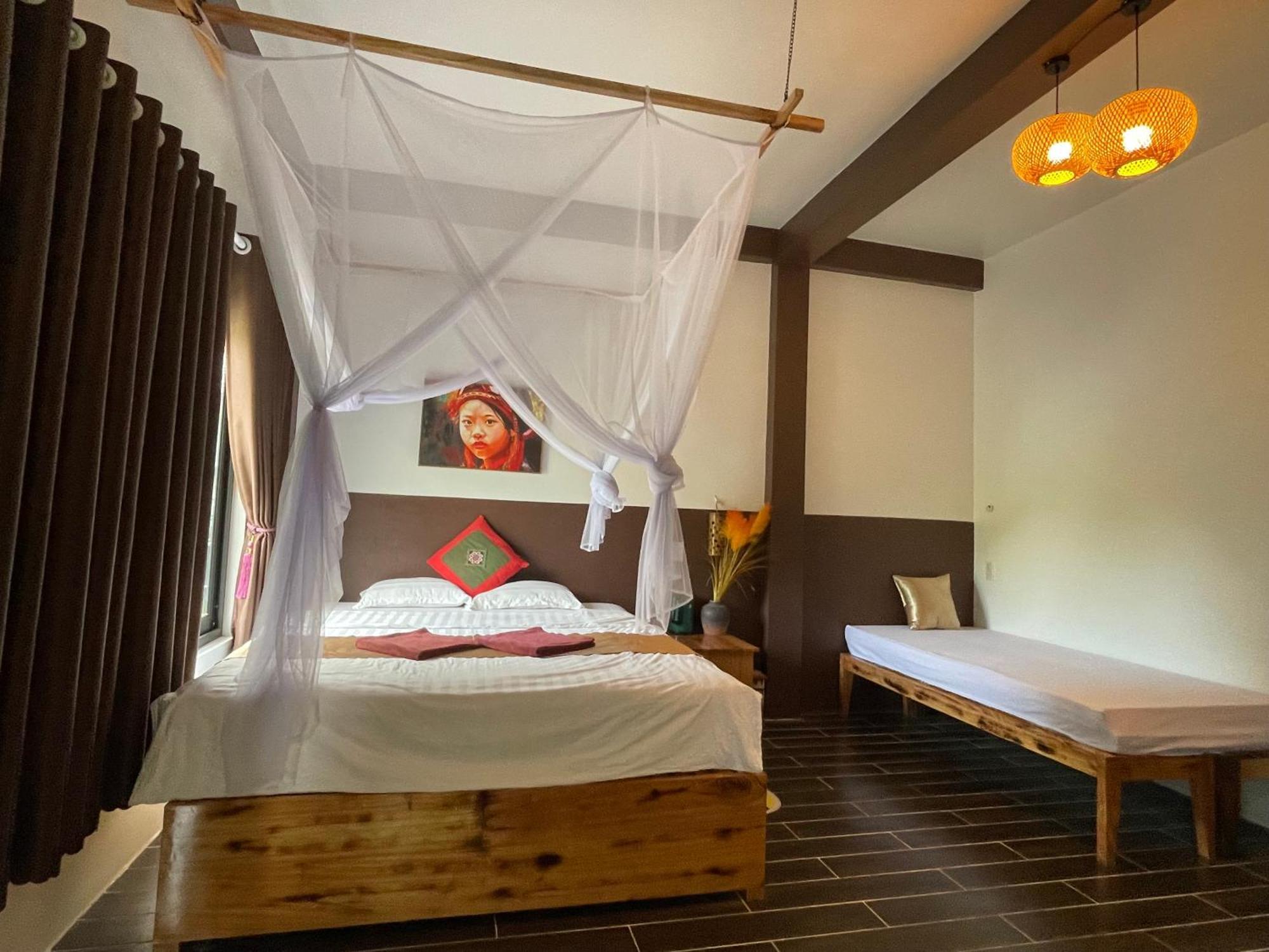 Vu Linh Palm House Homestay - Bungalow Yen Bai 外观 照片