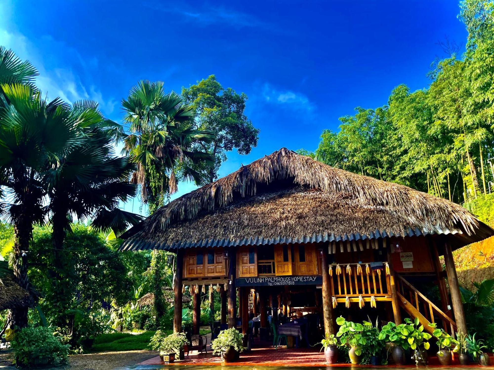 Vu Linh Palm House Homestay - Bungalow Yen Bai 外观 照片