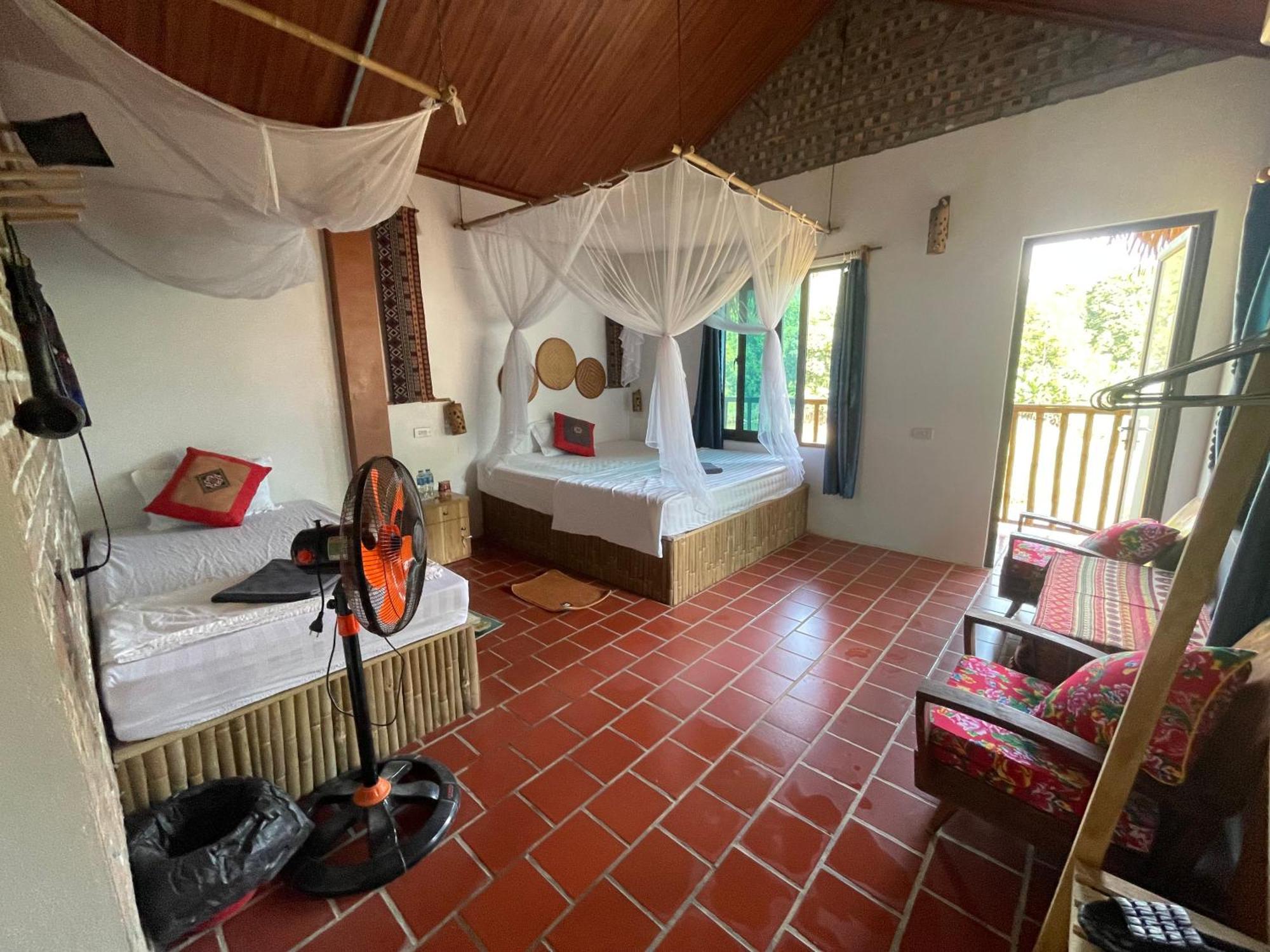 Vu Linh Palm House Homestay - Bungalow Yen Bai 外观 照片