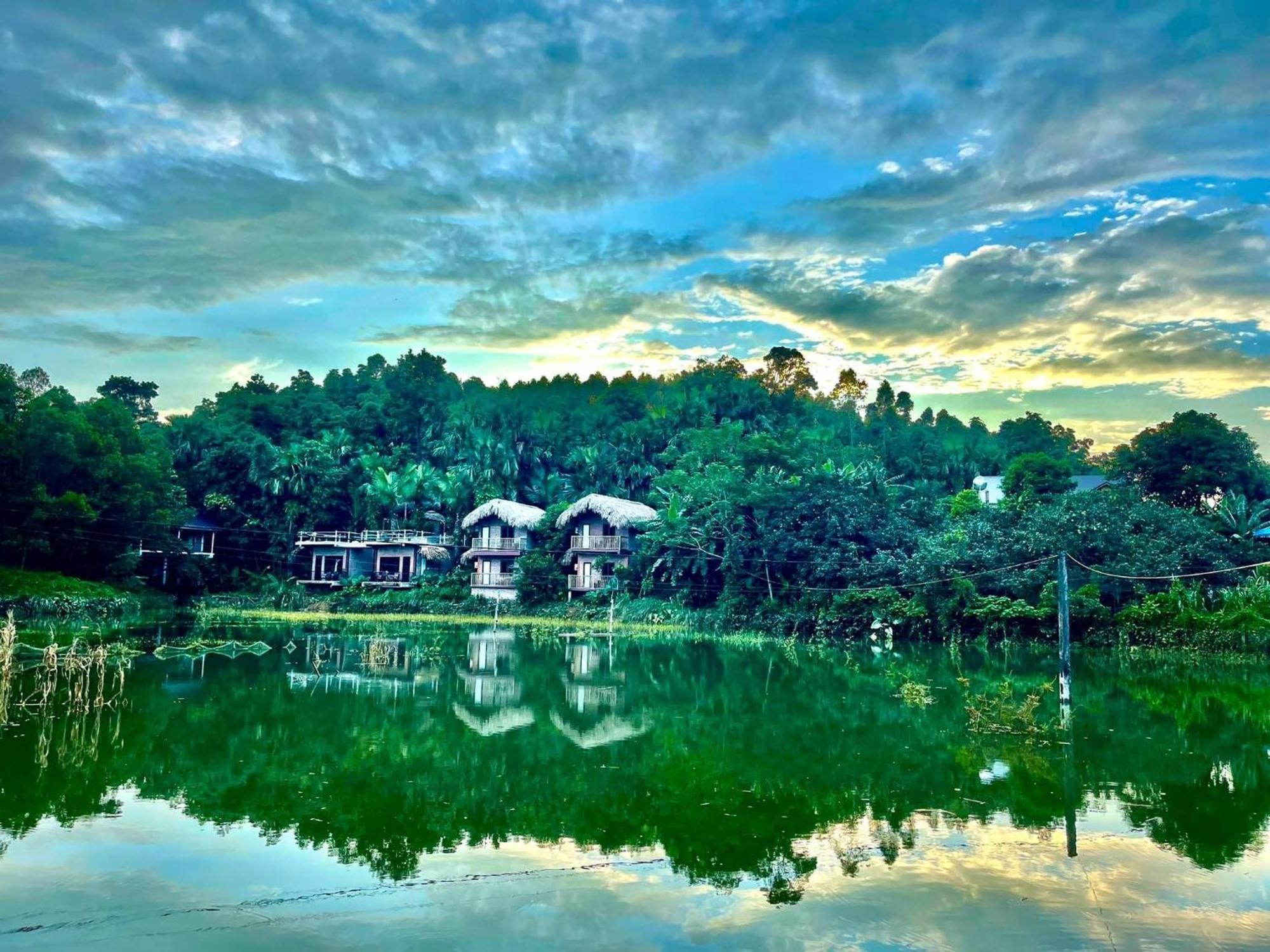Vu Linh Palm House Homestay - Bungalow Yen Bai 外观 照片