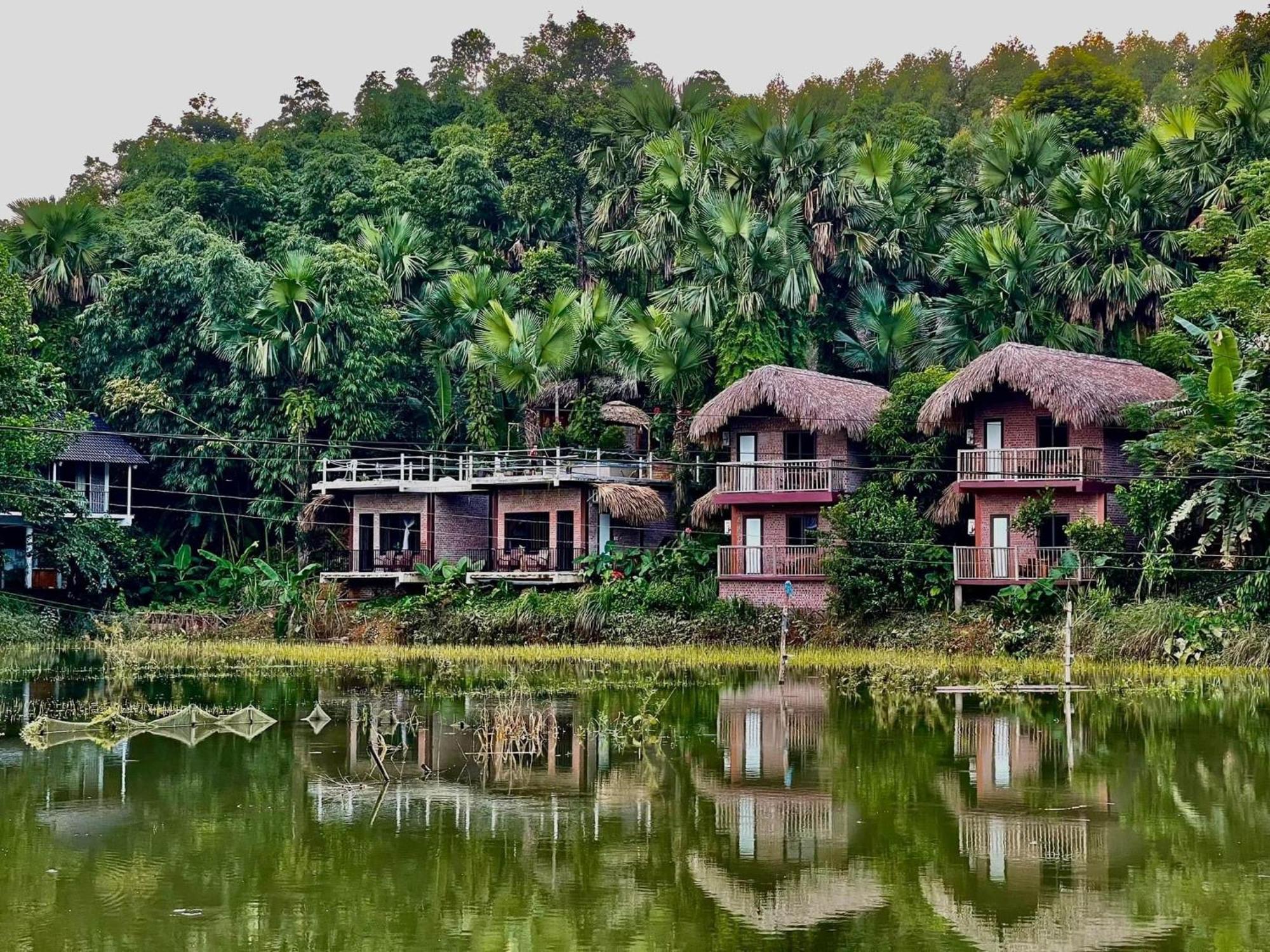 Vu Linh Palm House Homestay - Bungalow Yen Bai 外观 照片