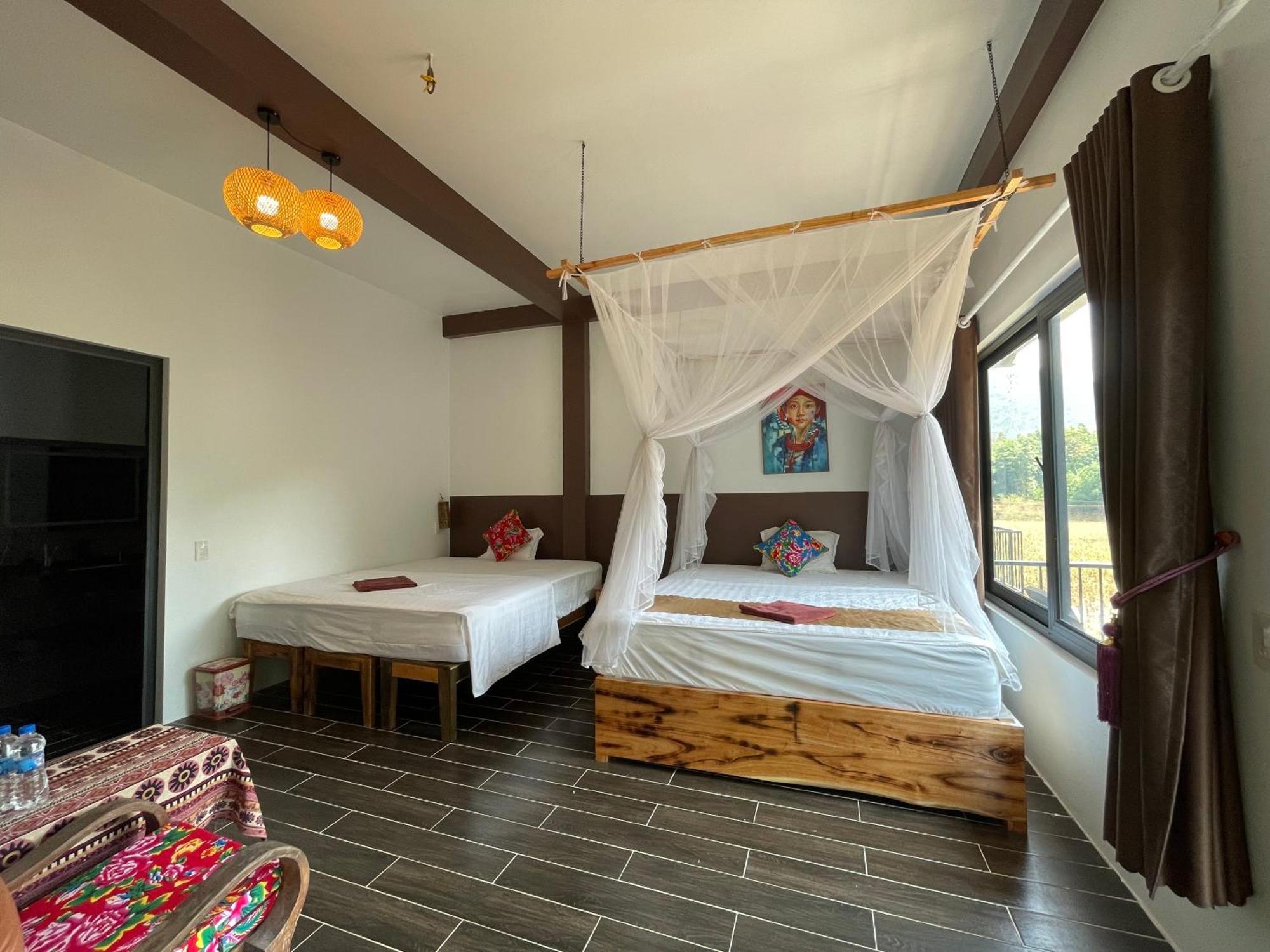 Vu Linh Palm House Homestay - Bungalow Yen Bai 外观 照片
