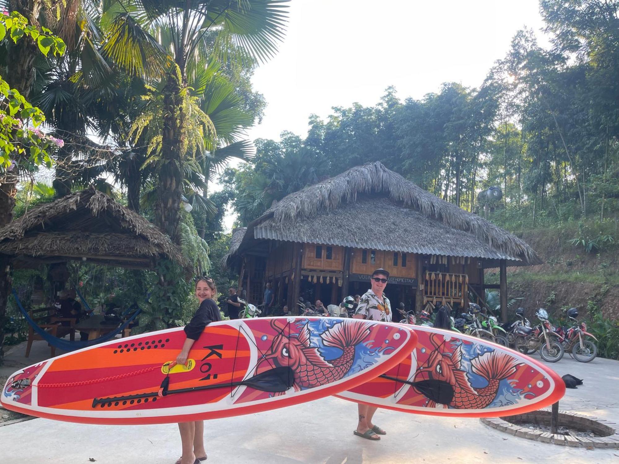 Vu Linh Palm House Homestay - Bungalow Yen Bai 外观 照片