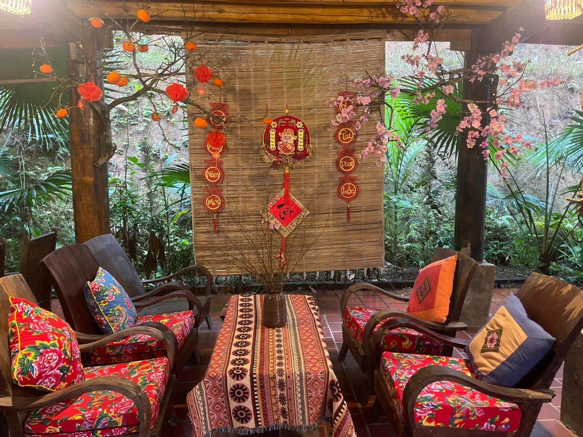 Vu Linh Palm House Homestay - Bungalow Yen Bai 外观 照片