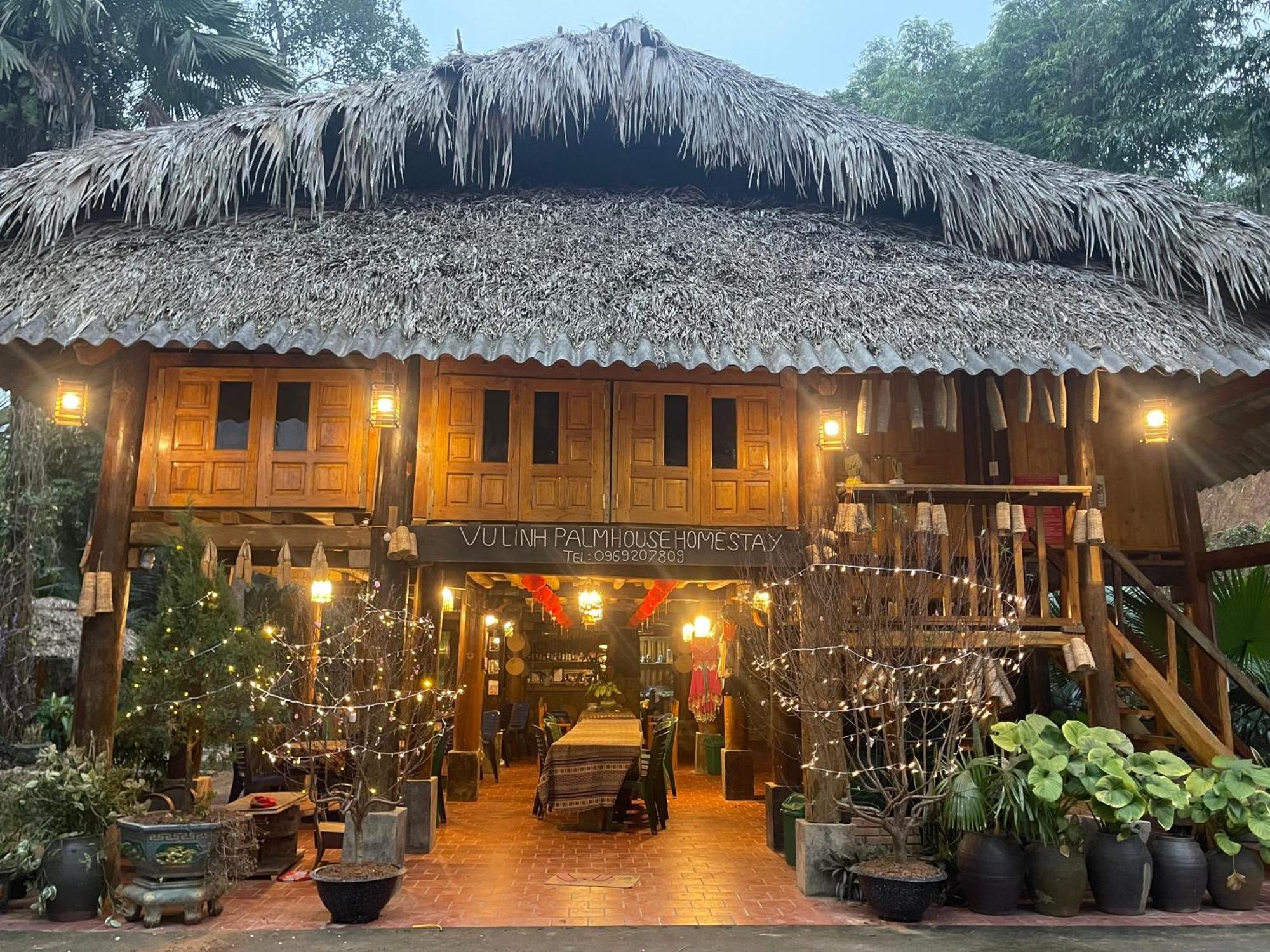 Vu Linh Palm House Homestay - Bungalow Yen Bai 外观 照片